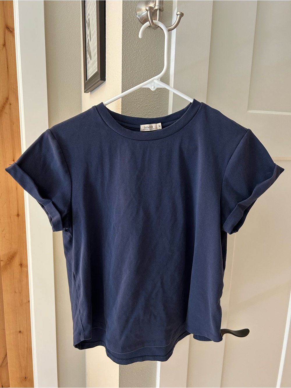 Inherit Co Essential Navy Short Sleeve Basic Women’s Crewneck Tee